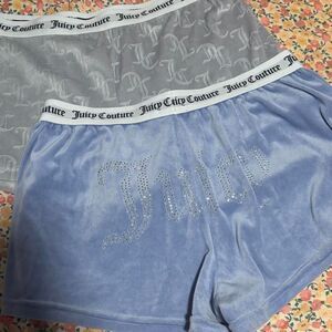 Juicy-couture Women's Blue and Purple Shorts